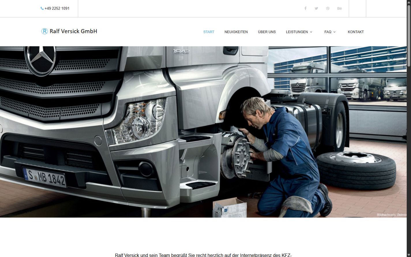 Startseite der Ralf Versick GmbH